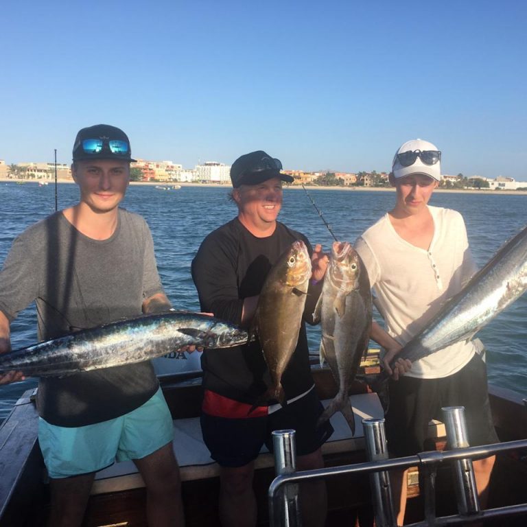 Proud anglers at fishing holidays and trips Boa Vista
