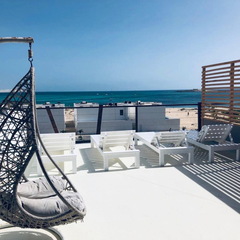 Shared Rooftop Terrace luxury apartment of fishing holidays and trips Cape Verde