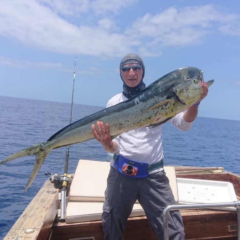Big game fishing dolphin fish catch with fishing holidays and trips Boa Vista